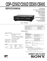 Sony CDP-CE350Z - Service Manual 